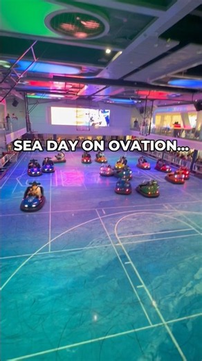 Ovation of the Seas Sea Day: Breakfast, Bumper Cars & Sunset
