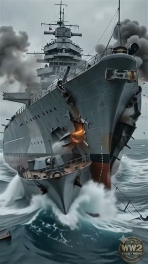 Bismarck Battleship WW2 Ai Cinematic Action Movie 4k