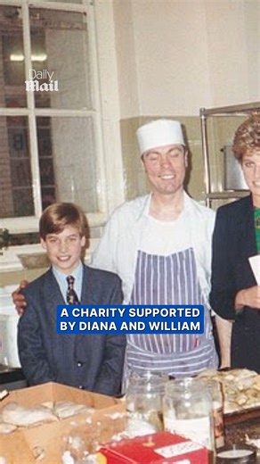 Prince George helped his father Prince William prepare Christmas lunches for the homeless at the same charity the Prince of Wales visited with his mother, Princess Diana, in 1993. | Daily Mail Video