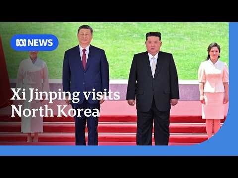 Xi Jinping meets Kim Jong Un to strengthen trade and military ties | ABC NEWS