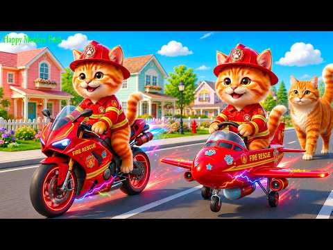 Mama Cat Trims Fur on the Farm and Makes Tiger Hat For Kittens At Home🐱🐯🎩