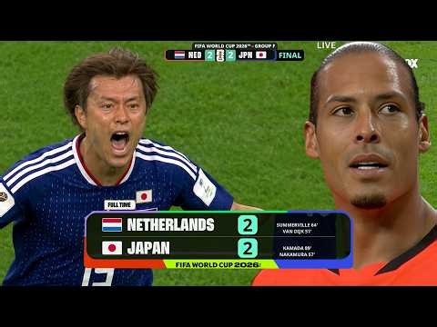 Netherland vs Japan Highlights Daichi Kamada Goal, 鎌田大地 ゴール | オランダ vs 日本 2-2 | ハイライトとゴール | ワールドカップ26