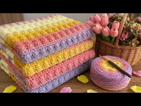 2 BLANKETS in 1 DAYS! 😍 A Crochet Master Taught Me This Stitch!