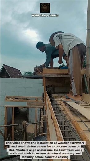 Concrete Beam Formwork Installation by Hand #construction #formwork #concrete