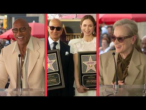 Emily Blunt and Stanley Tucci Have Joint Hollywood Walk of Fame Ceremony: Highlights!