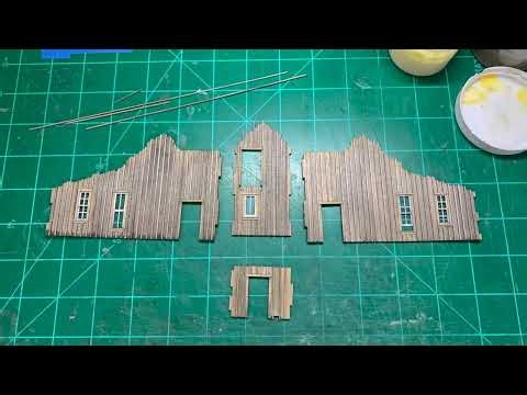 Model The Atlantic Cable Mine - Structure Build 24 - Head Frame and Shaft House