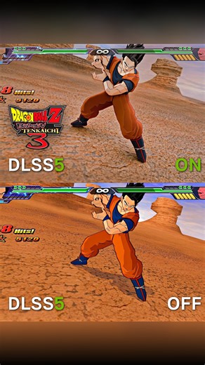 BT3 Ultimate Gohan's Burst Rush: DLSS 5 ON vs OFF! ⚡🔥 #dragonballz DRAGON BALL #DBZ