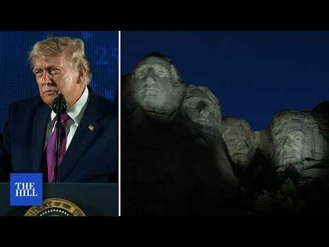 Trump at Mount Rushmore warns of ‘communist menace’ in speech celebrating America’s birthday