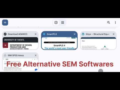 FREE Alternative SEM Softwares