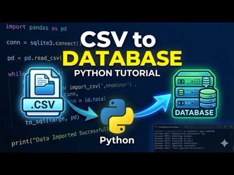 Python CSV to SQL Database Tutorial | Full Guide #python #csv #python