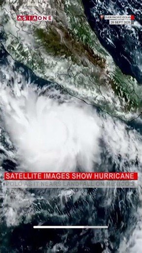 Satellite Images Show Hurricane Polo Nearing Landfall in Mexico’s Baja California | Asia One News