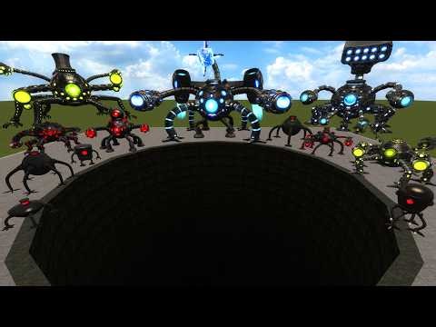 Abyss Pit VS All Omnidroid Robots Army Evolution in Garry’s Mod Gameplay