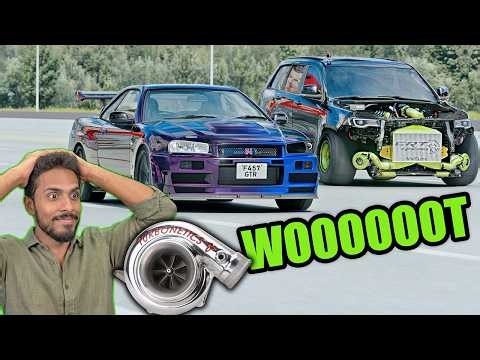 I BUILT REAL LIFE GT-R & TRACKHAWK THEN RACED THEM | Assetto Corsa Mod Gameplay