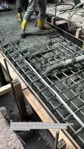 Massive Concrete Foundation Pouring Process #Concrete #Construction #Engineering