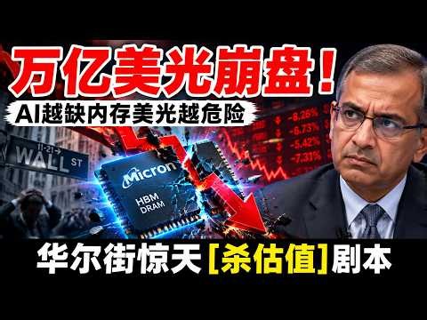 半导体闪崩真相！AI爆买内存，美光(MU)却惨遭血洗？华尔街到底在怕什么！万亿利润局终结？