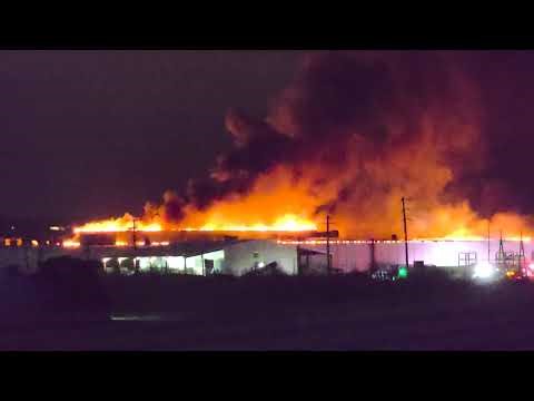 Massive Fire At The Fuyao Glass Factory in Moraine, OH - 3/22/2026