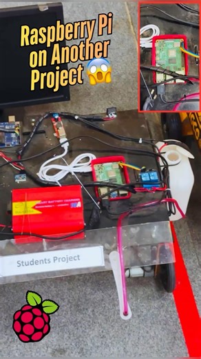 Raspberry Pi powering someone’s Final Year Project 🔥💡 Tiny board, big innovation! 🚀