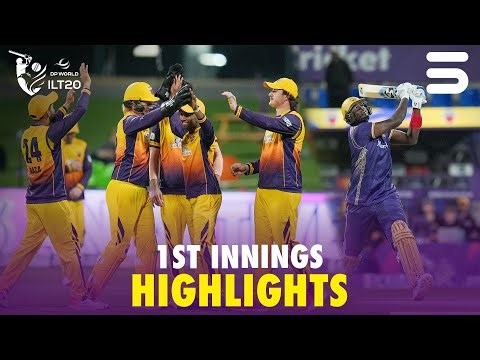 1st Innings Highlights | ADKR vs Sharjah Warriorz | Match 25 | DP World ILT20 | M3Y1J