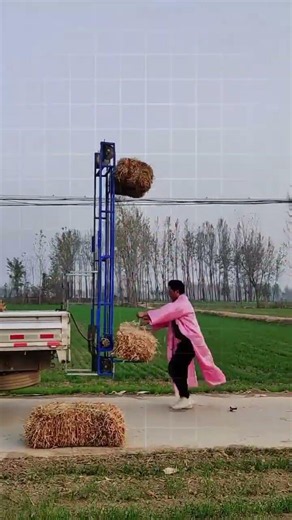 A Low-Cost Hay Transport Trolley That Makes Life Easier for Local Farmers #shorts