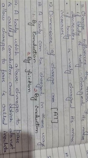 electrostatic notes class12th neet physics