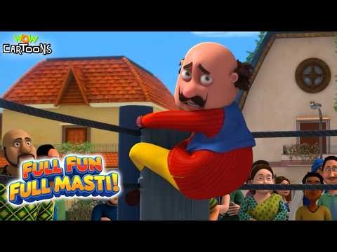 Motu Patlu Vs Boxer Bhaiya Ki Fight Match | Motu Patlu Full Fun Full Masti Compilation Wow Cartoons