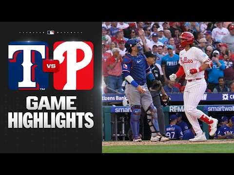 Rangers vs. Phillies Game Highlights (3/26/26) | MLB Highlights