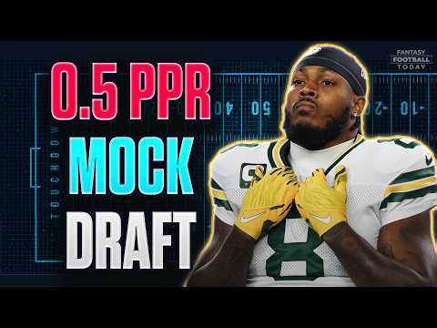 Josh Jacobs Latest + 0.5 PPR LIVE Fantasy Football Mock Draft | 10-Team Strategy & Picks 2026