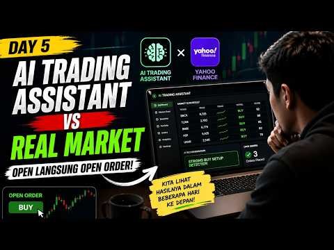Test AI Trading Assistant Saham di Live Market (Yahoo Finance Data) | Day 5 - BUILD MODE