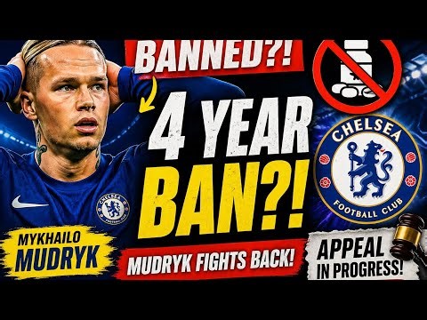 “Mudryk BANNED for 4 YEARS?! 😳 Chelsea Star FIGHTS BACK!”#football #soccer #mudryk #chelsea