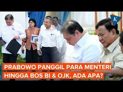 Prabowo Kumpulkan Menteri Ekonomi hingga Bos BI dan OJK di Istana, Ada Apa?