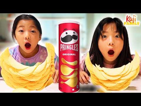 Emma & Kate DEFY GRAVITY with the Pringles Physics Chip Challenge!