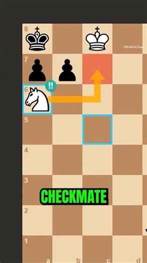 Beautiful Knight Sacrifice Trap! #chess