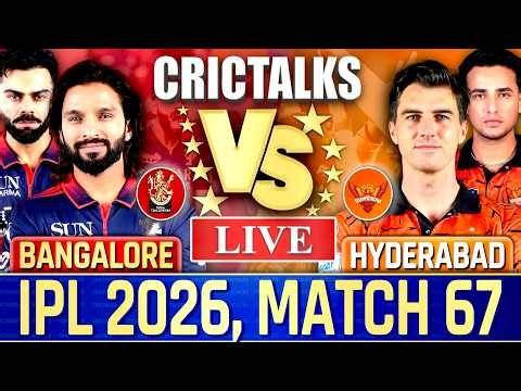 🔴 Live: RCB vs SRH, IPL 2026 Live Cricket Match Today Score Commentary, Bangalore vs Hyderabad 7 Ov