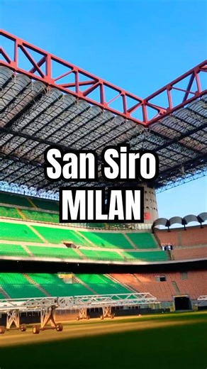 AC MILAN's San Siro Stadium is Impressive! 🔴⚫⚽ #shorts #futbol #acmilan