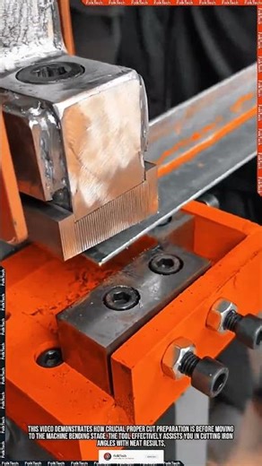 Bending Angle Cutter: Cutting Iron Angles Neat Symmetrical Consistent #tool #tools #innovation