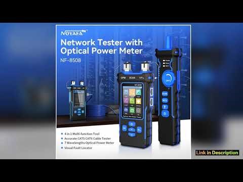 NOYAFA NF8508 Cable Tracker LAN Optical Power Meter Tester LCD Display Measure Length Wiremap