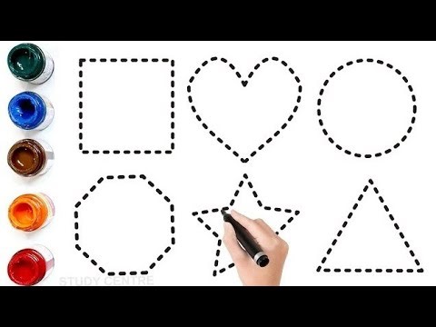 How to Draw 2D Shapes | Circle, Square, Triangle & Rectangle | Easy Drawing for Kids