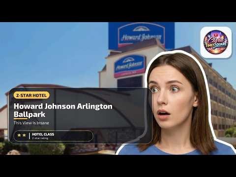 Howard Johnson by Wyndham Arlington Ballpark / Six Flags - This View Is Insane | Dallas (TX)🛏️