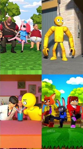 Heavy from Team Fortress 2 loves Nurse?! Judy loves Nick? 😳 (COMPILATION) #animation #teamfortress2