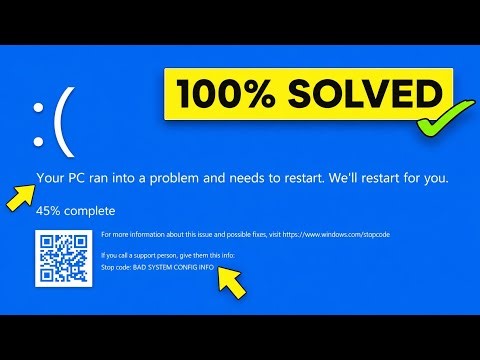 Your Device Ran into a Problem and Needs to Restart — Windows 10 / 11 | Blue Screen Of Death Error