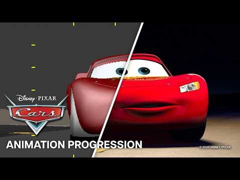 Cars Animation Progression | Lightning McQueen Gets Lost