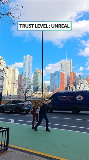 People Are Awesome on Instagram: "High pole stunt ✨ @dauntless.duo #AerialArts #PartnerStrength #AcroLife #EpicBalance"