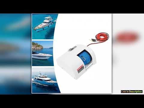 25LBS Electric Boat Anchor12V Electric Anchor Winch Marine Saltwater Anchor Windlass Kit with Remot