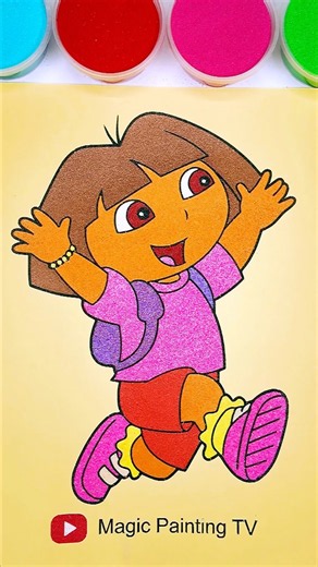 Dora the Explorer💞 #trending #cartoon #shortfeed #forkids #kidsart #magicpaintingtv #dora