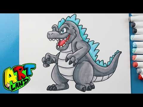 How to Draw Super Mario Bros Godzilla