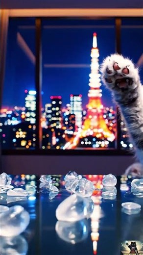 Cat Popping Orbeez (City View) 🌃 #shorts