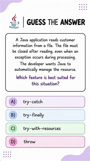 Think Like a Java Developer - Java Scenario-Based MCQ Challenge 🔥