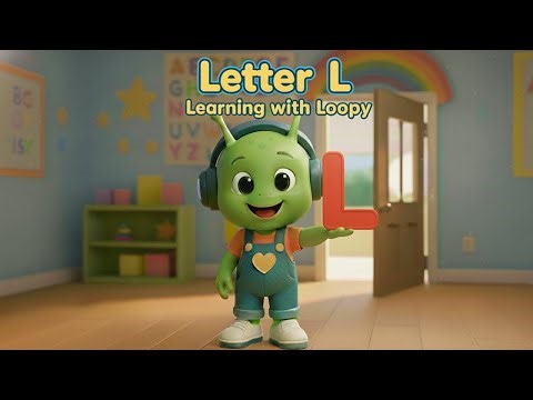 Letter L Song | Learning with Loopy | 4K | Letter and Sound Recognition | Nursery Rhymes | Kids Song