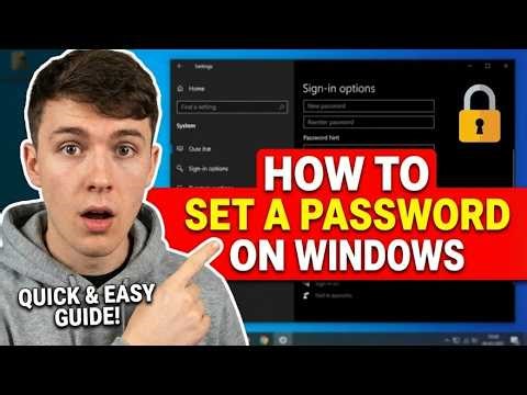 How to Set a Password on Windows 11/10 (Easy Tutorial)