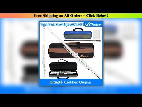 SLADE C Key Flute 16 Closed Open Holes Professional Transverse Flute Concert Woodwind instruments